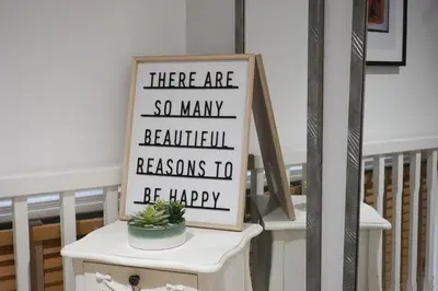a sign that says there are so many beautiful reasons to be happy at Align Lux Apartments, Liverpool City Centre in Liverpool